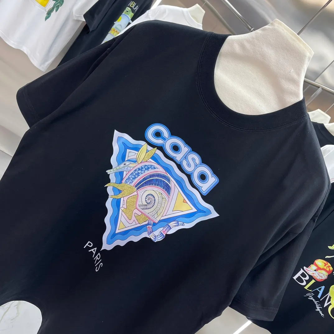 Casablanca Classic Series T ， ， 。 ， Classic ， In Stock ！ ：White Black Size：S M L XL XXL
